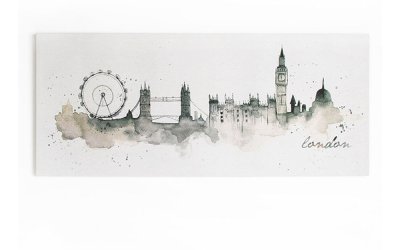 Tablou Graham & Brown London Watercolour, 120 x 50 cm