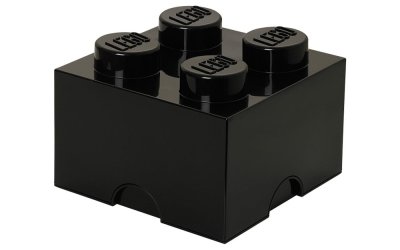 Cutie depozitare LEGO®, negru