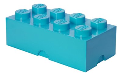 Cutie depozitare LEGO®, albastru azur