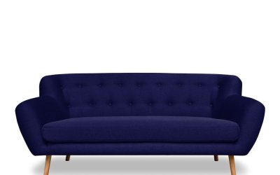 Canapea Cosmopolitan design London, 192 cm, albastru închis