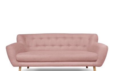 Canapea Cosmopolitan Design London, 192 cm, roz deschis