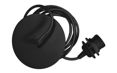 Cablu pentru lustră UMAGE Rosette, lungime 210 cm, negru
