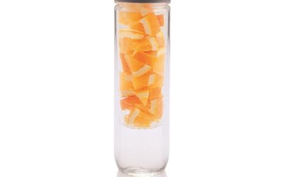 Sticlă portocalie cu filtru XD Design Loooqs, 800 ml