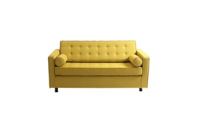 Canapea extensibilă 2 locuri Custom Form Topics, galben