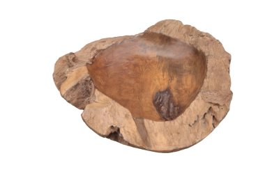 Fructieră din lemn de tec HSM Collection Mara, ⌀ 40 cm