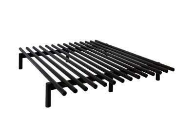 Cadru pat din lemn de pin Karup Design Pace Black, 180 x 200 cm, negru