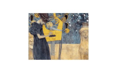 Reproducere pe pânză după Gustav Klimt – Music, 70 x 55 cm
