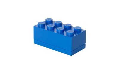 Cutie depozitare LEGO® Mini Box Blue Lungo, albastru