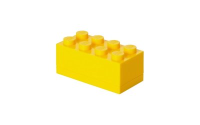 Cutie depozitare LEGO® Mini Box Yellow Lungo, galben