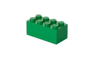 Cutie depozitare LEGO® Mini Box Green Lungo, verde