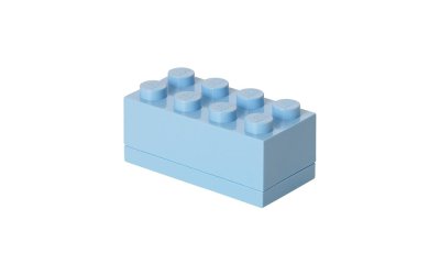 Cutie depozitare LEGO® Mini Box II, albastru deschis