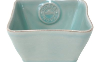 Bol din gresie ceramică Costa Nova Blue, 340 ml, turcoaz
