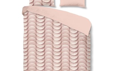 Lenjerie de pat din bumbac Good Morning Emerged, 200 x 240 cm, roz