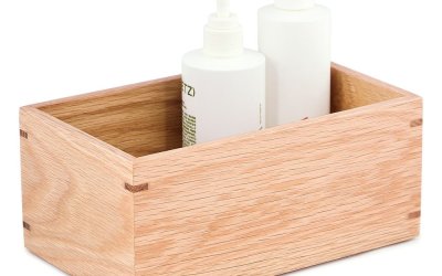 Cutie pentru depozitare din lemn de stejar, Wireworks Mezza