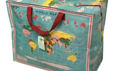 Geantă mare Rex London World Map, 55 x 48 cm