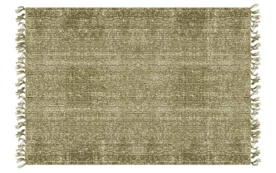 Covor din bumbac PT LIVING Washed Cotton, 140 x 200 cm, verde