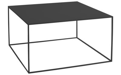 Masă de cafea Custom Form Tensio, 80 x 80 cm, negru