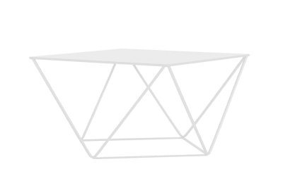 Masă de cafea Custom Form Daryl, 80 x 80 cm, alb