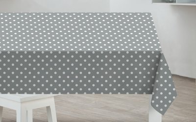 Faţă de masă Sabichi Grey Dots, 178 x 132 cm