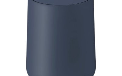 Coș de gunoi albastru închis cu pedală din plastic 5 l Nova – Zone
