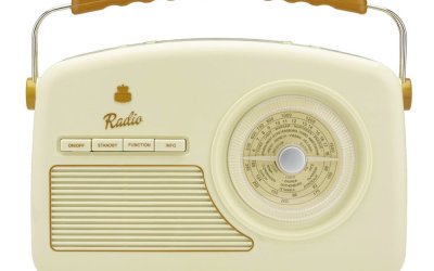 Radio retro GPO Rydell Nostalgic Dab Radio Cream, crem – alb