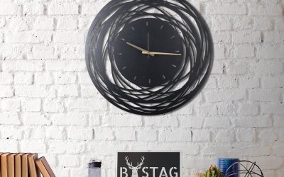 Ceas din metal pentru perete Ball, ø 70 cm