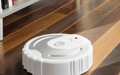 Robot smart pentru curățare podea InnovaGoods Floor Cleaner, alb