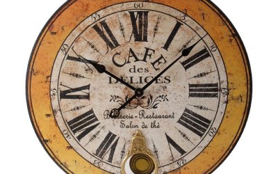 Ceas de perete Antic Line Cafe des Delices, 59 cm