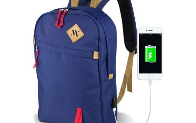 Rucsac cu port USB My Valice FREEDOM Smart Bag, albastru