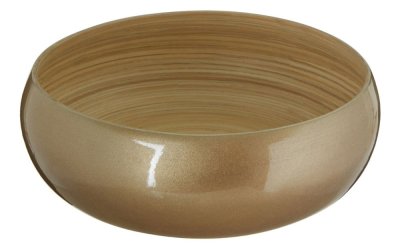 Bol din bambus Premier Housewares, ⌀ 30 cm, auriu