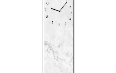 Ceas de perete Styler Glassclock Marble, 20 x 60 cm