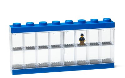 Cutie depozitare 16 minifigurine LEGO®, albastru