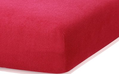 Cearceaf elastic AmeliaHome Ruby, 200 x 100-120 cm, roșu bordo