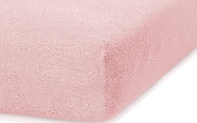 Cearceaf elastic AmeliaHome Ruby, 200 x 100-120 cm, roz deschis