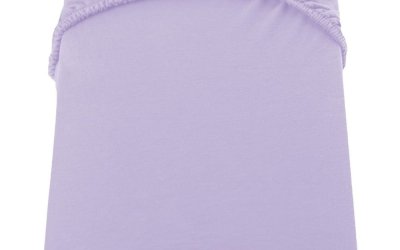 Cearșaf de pat cu elastic DecoKing Nephrite Violet, 180–200 cm, violet deschis