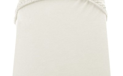 Cearșaf de pat cu elastic DecoKing Nephrite, 160–180 cm, crem deschis