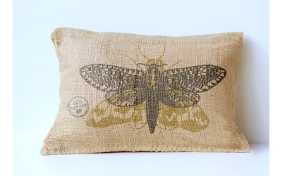 Față de pernă Surdic Yute Moth, 50 x 35 cm
