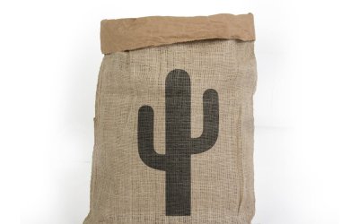 Coş depozitare din hârtie reciclată Surdic Yute Cactus