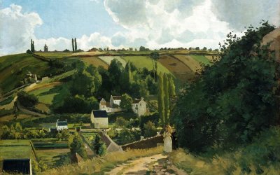 Reproducere tablou Camille Pissarro – Jalais Hill Pontoise, 80 x 60 cm