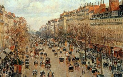 Reproducere tablou Camille Pissarro – Boulevard Montmartre Eremitage, 90 x 70 cm