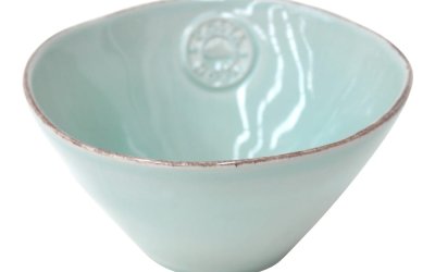 Bol din gresie ceramică Costa Nova Blue, 15 cm, turcoaz