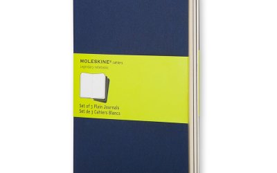 Set 3 caiete Moleskine, 64 pag., albastru închis