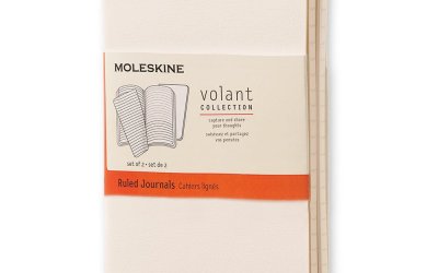 Caiet dictando Moleskine Volant, 80 pag., alb