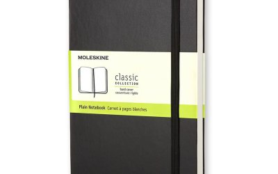 Caiet Moleskine, copertă rezistentă, 192 pag., negru