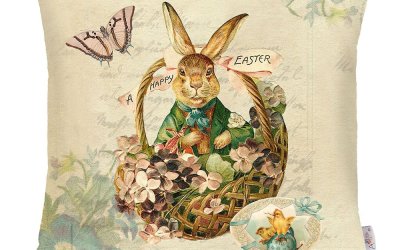 Față de pernă Apolena Easter Rabbit, 43 x 43 cm