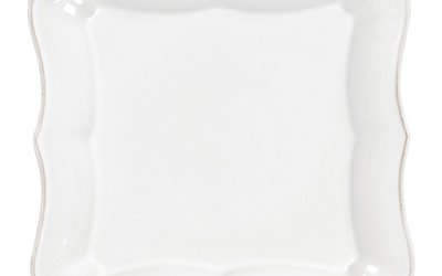 Farfurie din ceramică pentru desert Costa Nova Barroco, lungime 13 cm, alb
