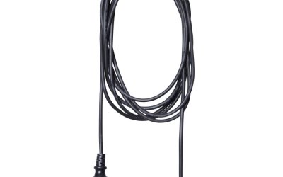 Cablu cu dulie pentru bec Star Trading Cord Ute, lungime 2,5 m, negru