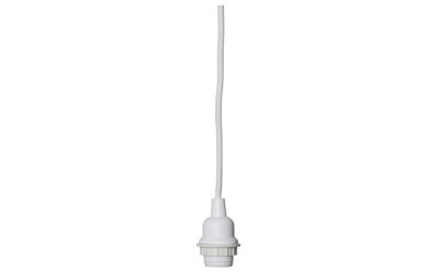 Cablu cu dulie pentru bec Star Trading Cord Ute, lungime 5 m, alb