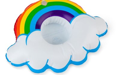 Set 3 suporturi gonflabile pentru pahare Big Mouth Inc. Rainbow
