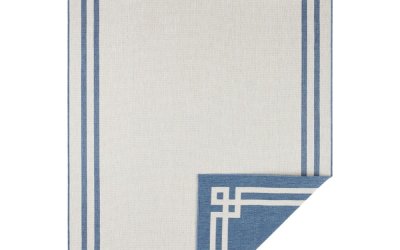 Covor adecvat pentru exterior NORTHRUGS Manito, 200 x 290 cm, albastru-crem